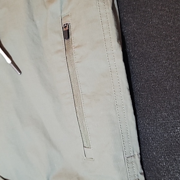 Vuori Ripstop Pants Army Green Womens Small with Drawstring and Zip Pockets - Picture 7 of 16